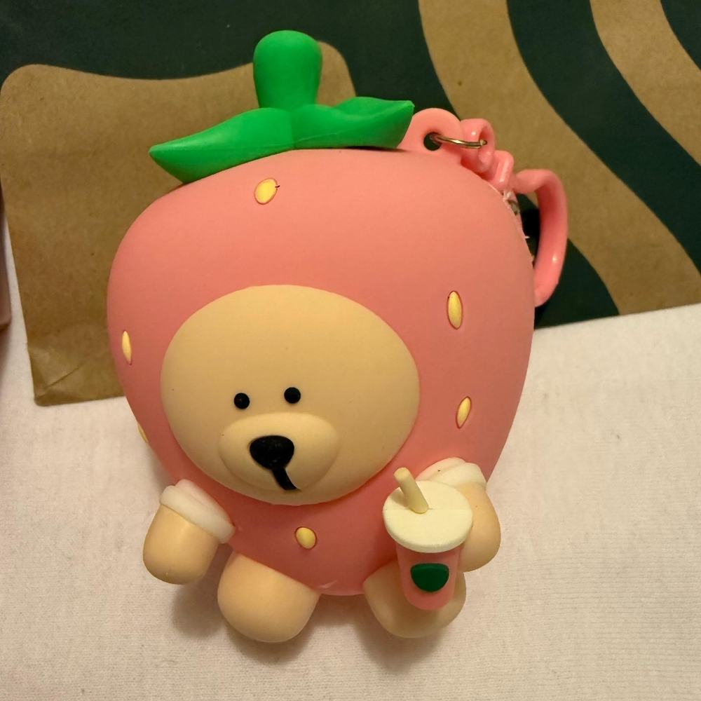 Starbucks Silicone Bear Keychain
